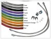 80 Series Stainless 4500 psi Extended Brake Line Kit FZJ80 LX450